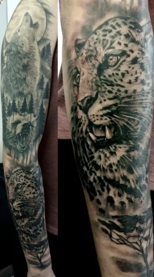 Tatouage réalisme animalier, portfolio Célestattoo